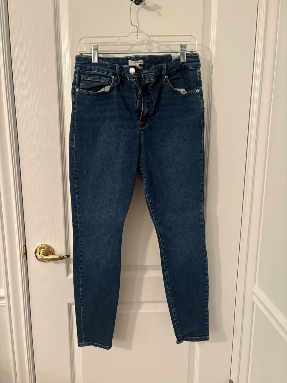 Good American blue stretchy skinny jeans size 14